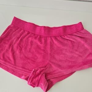 Juicy Couture Fuchsia Velour Lounge Shorts